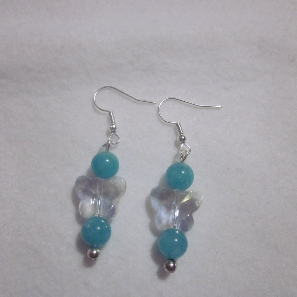 Blue Butterfly Earrings.